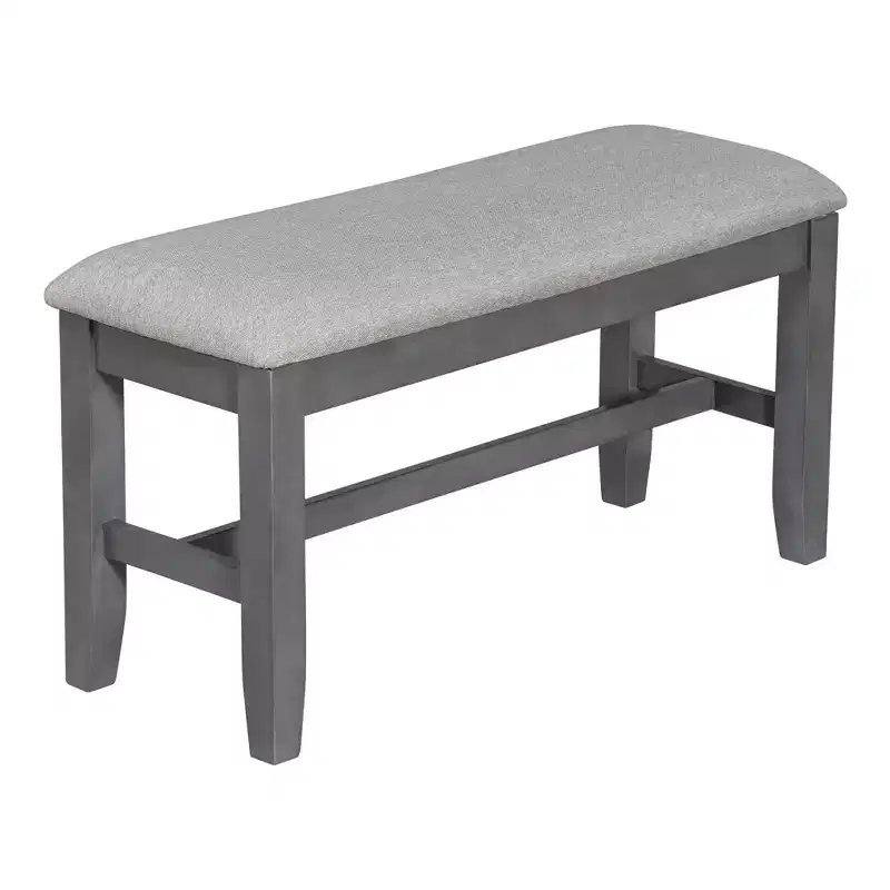 Ensemble de salle à manger pliable Whisen 6 pièces avec 4 chaises et un banc
