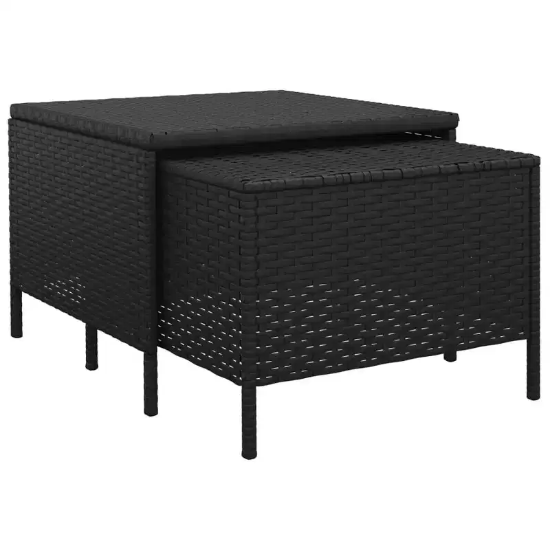 vidaXL Salon de jardin avec coussins en résine tressée 3/4 pièces