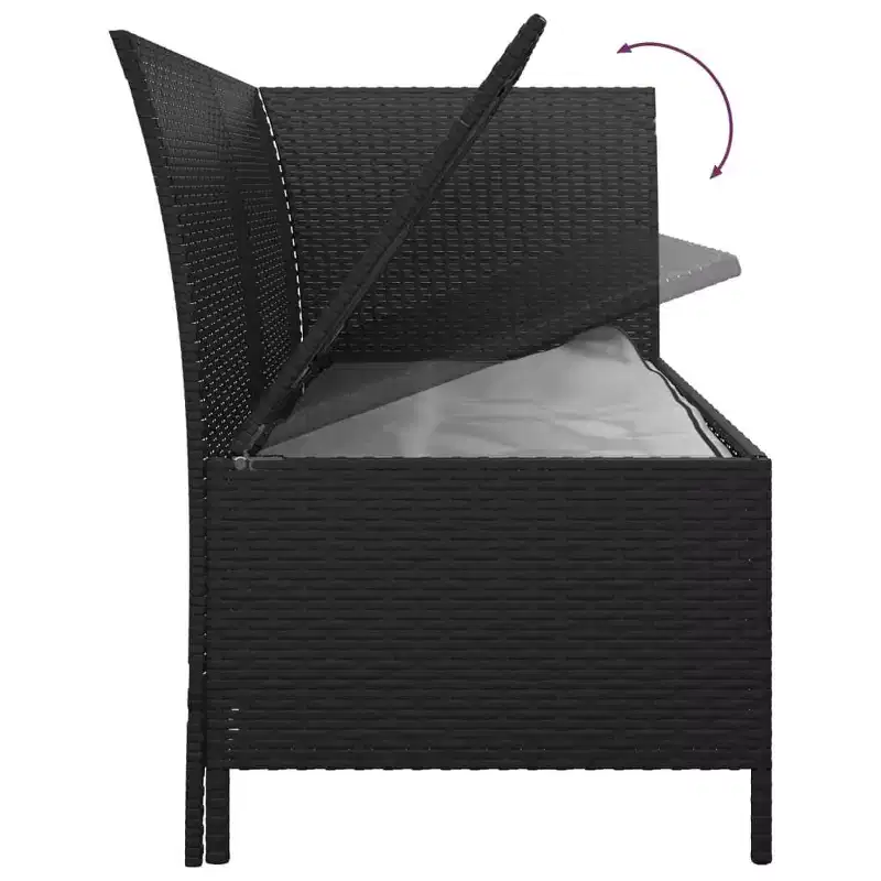 vidaXL Salon de jardin avec coussins en résine tressée 3/4 pièces