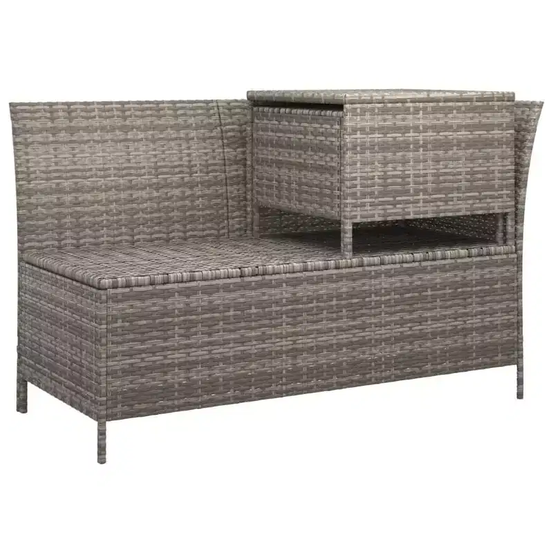 vidaXL Salon de jardin avec coussins en résine tressée 3/4 pièces
