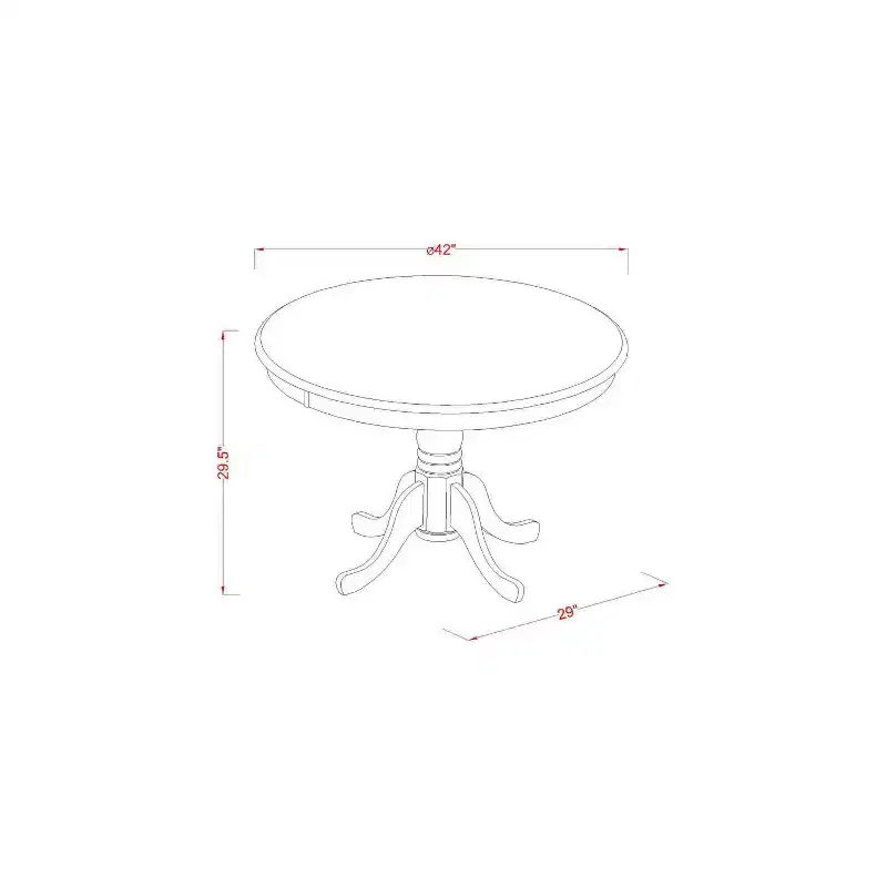 Ensemble table à manger ronde 3 pièces avec petites chaises en lin - HomeStock