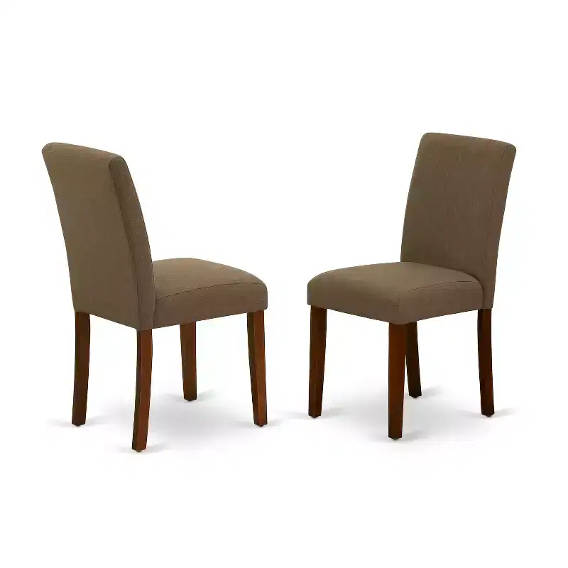 Ensemble de salle à manger rond 3 pièces HomeStock Modern en acajou