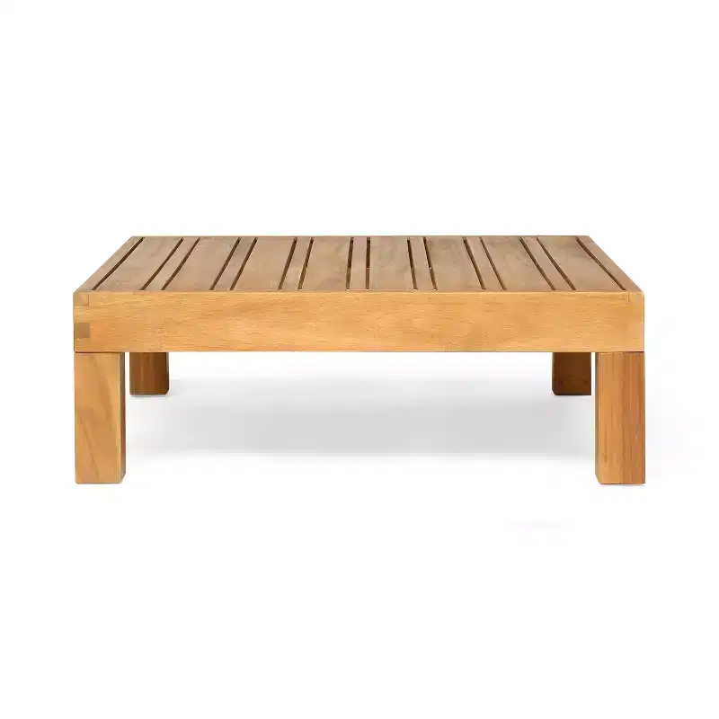 Christopher Knight Home Brava Ensemble de conversation d'extérieur 4 places en bois d'acacia avec coussins