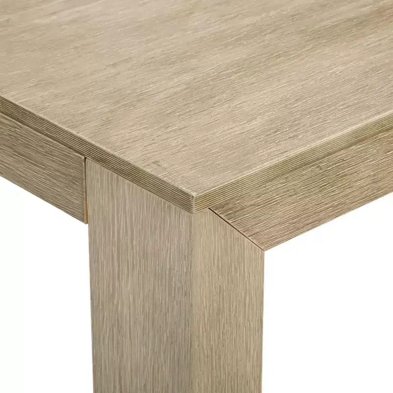 Table haute de comptoir moderne Plank and Beam + 2 chaises de comptoir modernes (paquet de 2)
