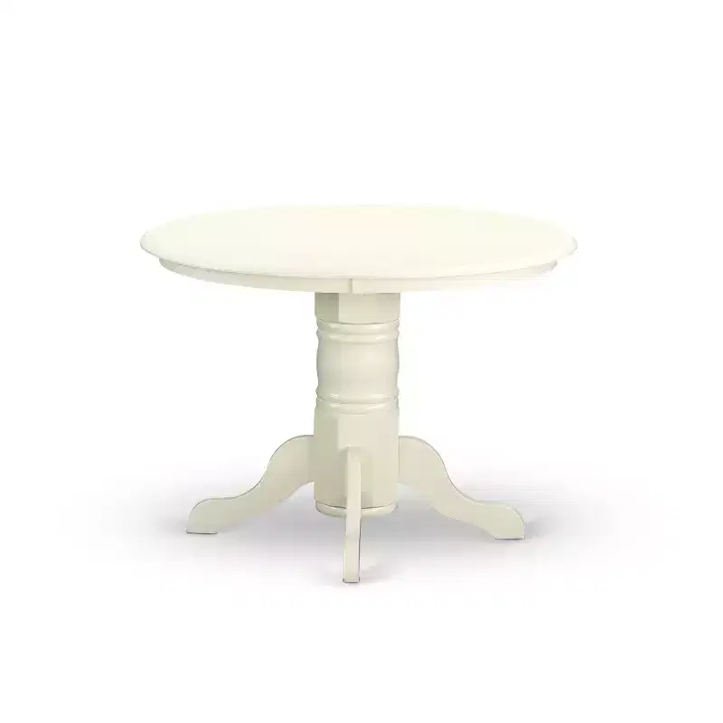 Ensemble de salle à manger rond - Table et chaises de cuisine 5 pièces - Idéal petits espaces