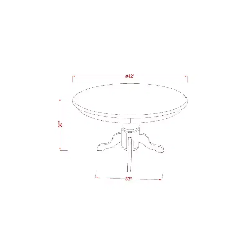Ensemble de salle à manger rond - Table et chaises de cuisine 5 pièces - Idéal petits espaces
