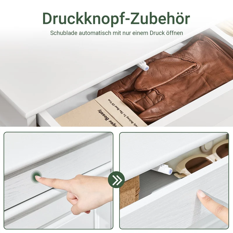 SoBuy | Schuhkipper | Schuhschrank mit 2 Klappen | Schuhkommode Weiß | FSR78-L-W