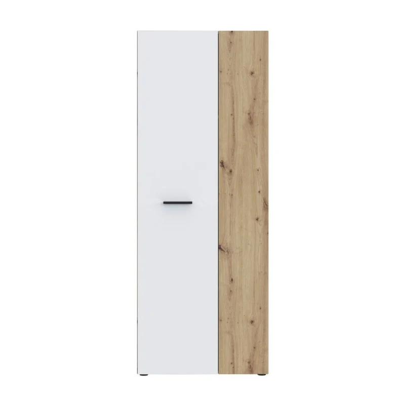 Armadio multiuso 2 ante rovere con anta bianca 68x36.5x181H Teodoro
