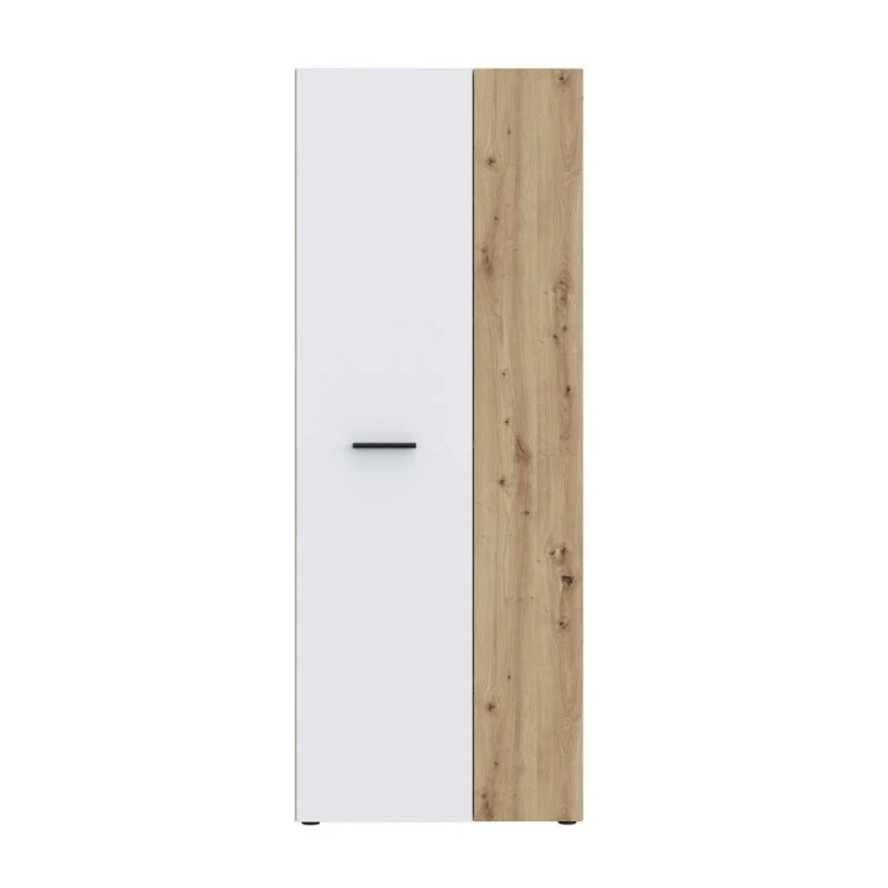 Armadio multiuso 2 ante rovere con anta bianca 69x36.5x181H Teodoro