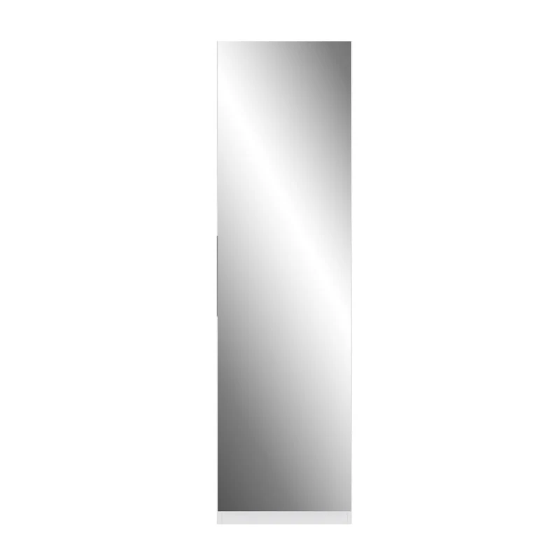 Scarpiera con anta a specchio reversibile colore bianco 50x20x180H Nyx
