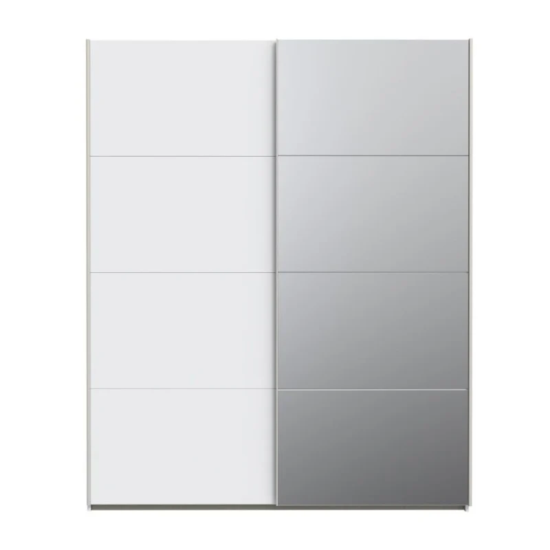 Armadio 2 ante scorrevoli con anta a specchio 170x61x210.5H Elio
