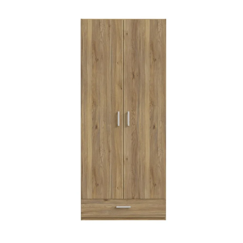 Armadio 2 ante 1 cassetto colore rovere 89x54x210.5H Arcadia