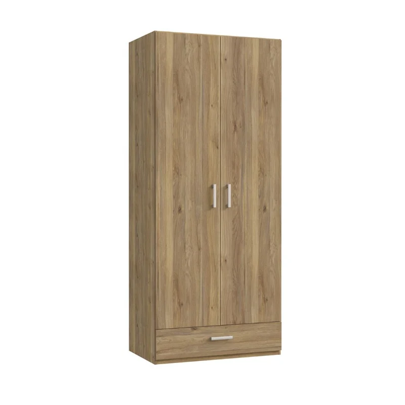 Armadio 2 ante 1 cassetto colore rovere 89x54x210.5H Arcadia
