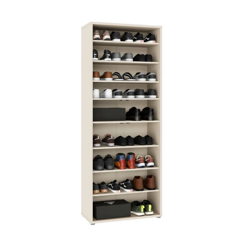 Armadio multiuso 4 ante 74.5x35x192 colore cashmere Medea