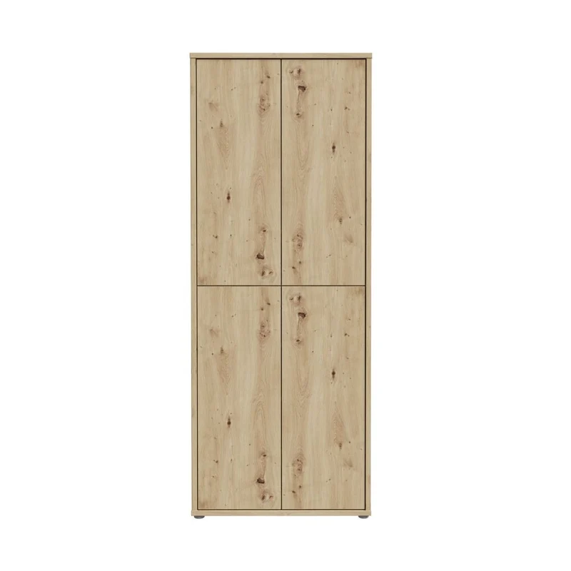 Armadio multiuso 4 ante 74.5x35x192 colore rovere Medea