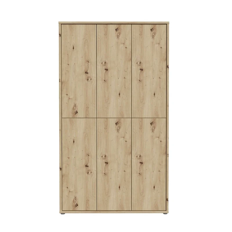 Armadio multiuso 6 ante 109x35x192 colore rovere Medea