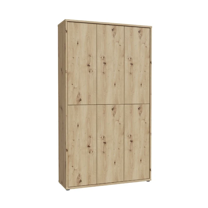 Armadio multiuso 6 ante 109x35x192 colore rovere Medea