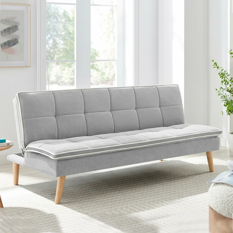 Divano letto 3 posti colore grigio 182x88x80H Lunaria