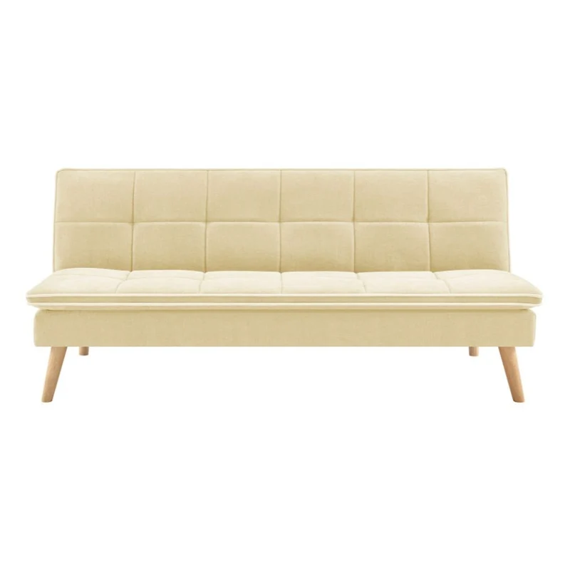 Divano letto 3 posti colore crema 182x88x80H Lunaria