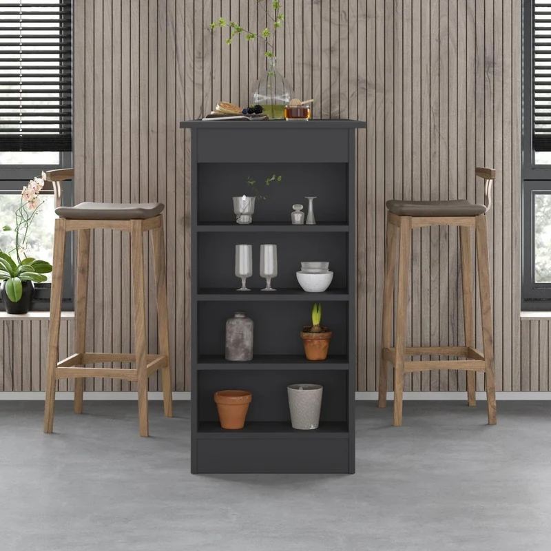 Penisola da cucina colore antracite Swallow