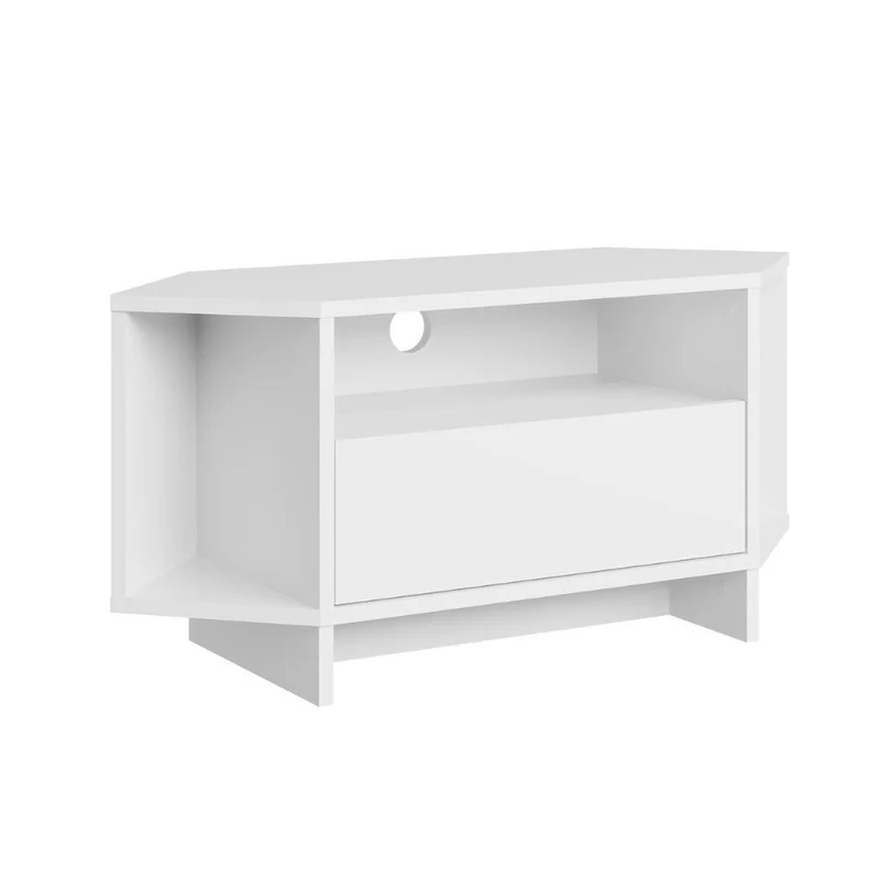 Porta Tv angolare colore bianco 95.7x35.4x45.3H Viva