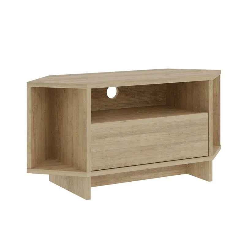 Porta Tv angolare colore rovere 95.7x35.4x45.3H Viva