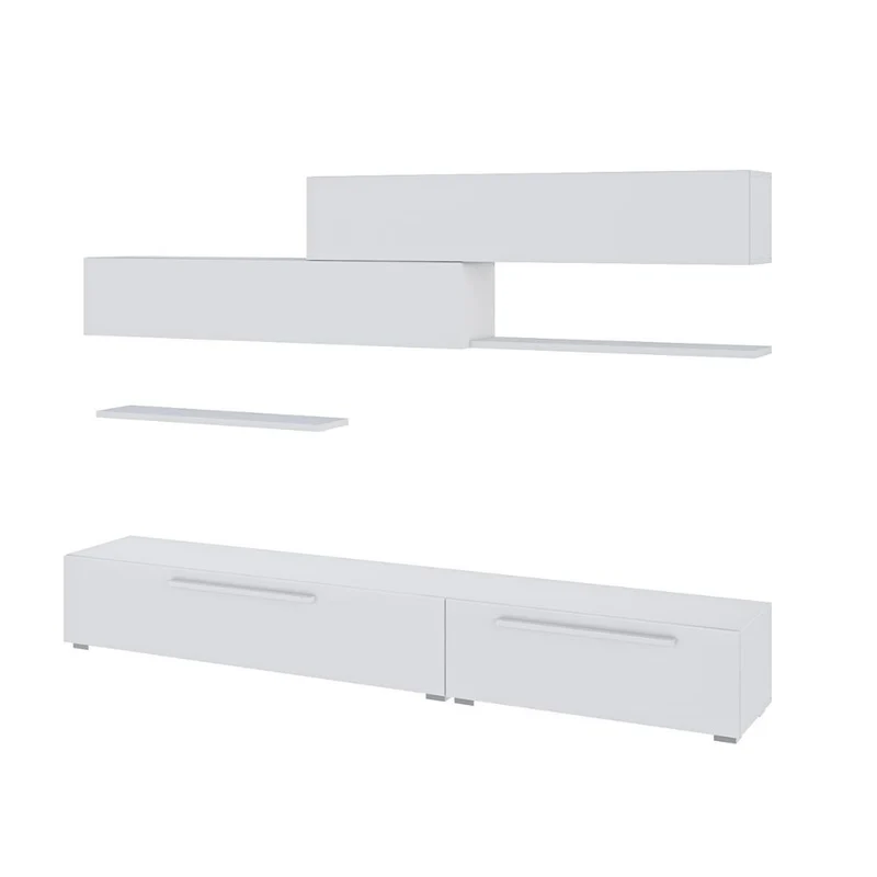 Parete attrezzata colore bianco Kombat 260