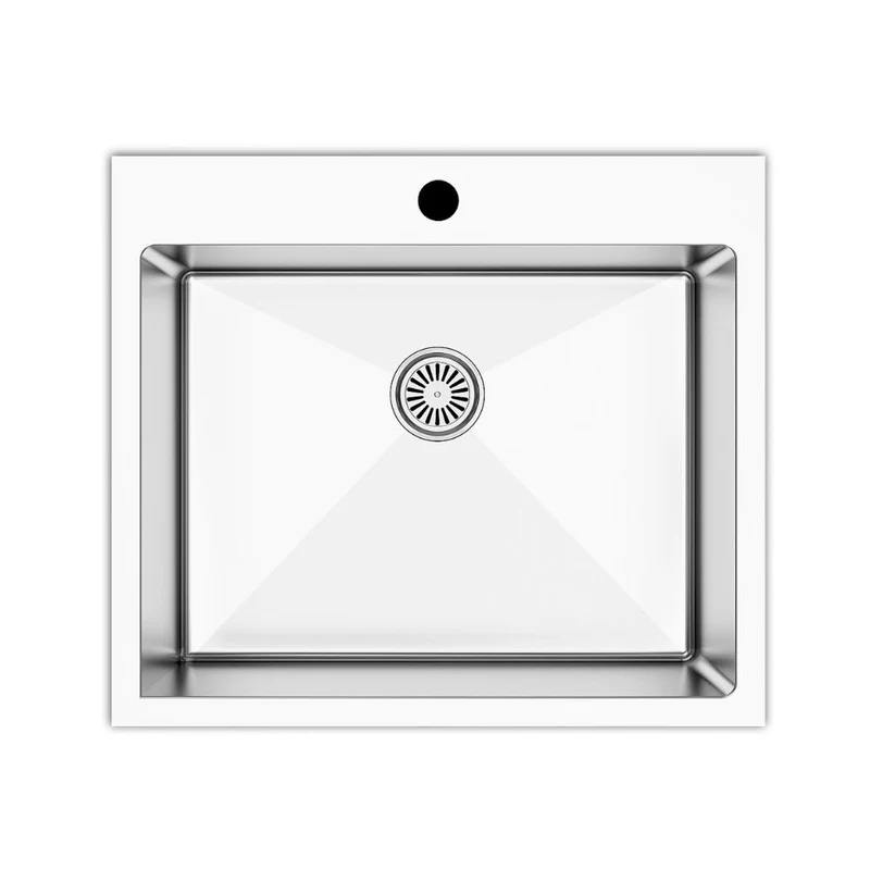 Lavello incasso monovasca 55x48x20H Samet SA3070 inox