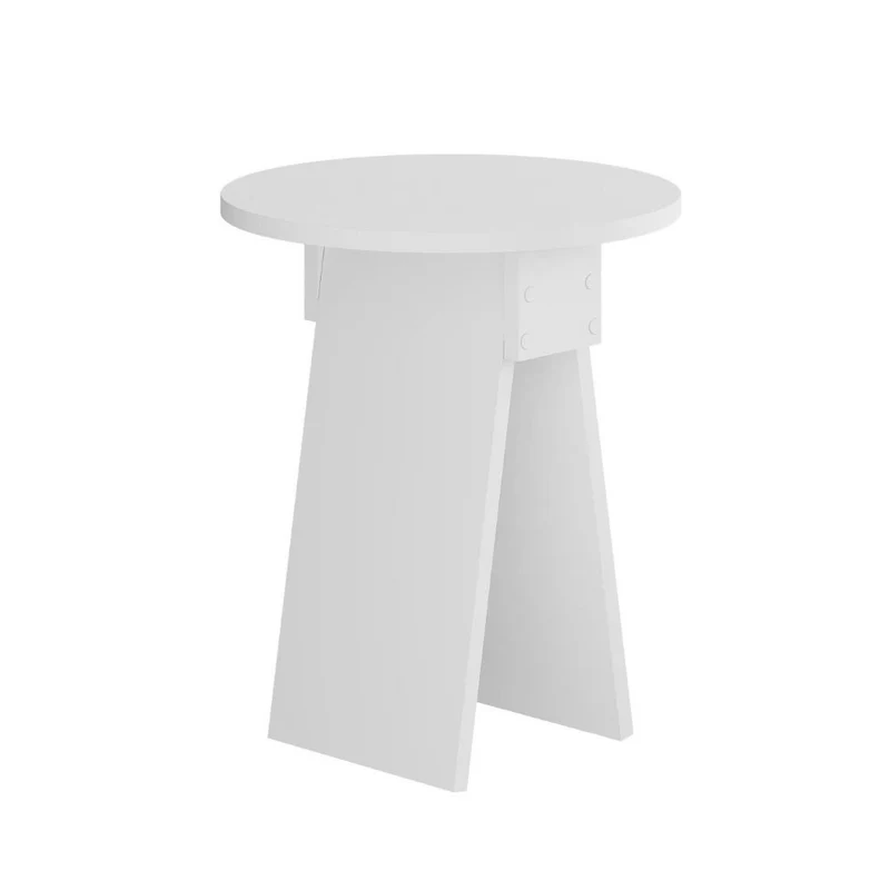 Tavolino da salotto moderno colore bianco 50H cm - Elips