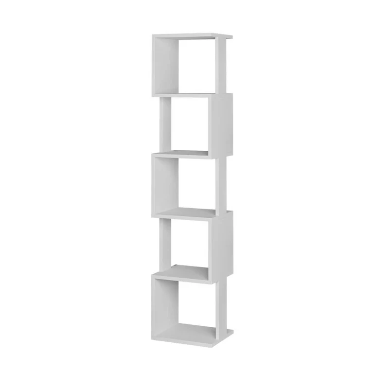 Libreria a cubi con 5 ripiani colore bianca 35x30x161H cm - Goir