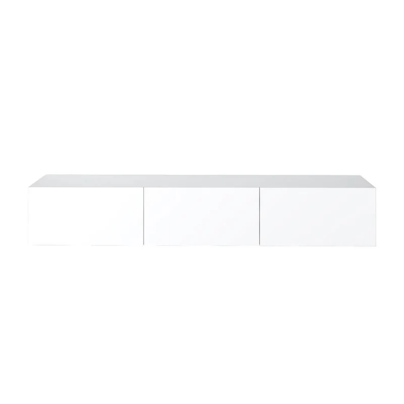 Mobile porta tv sospeso 180 cm con 3 ante a ribalta colore bianco - Jenna