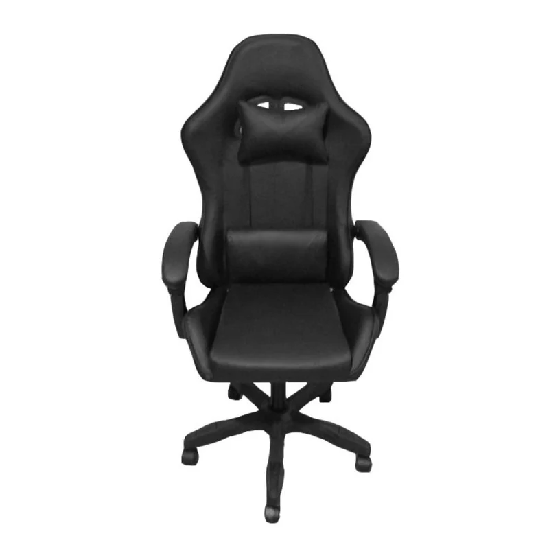 Poltrona da gaming imbottita regolabile con ruote colore nero - Kiter