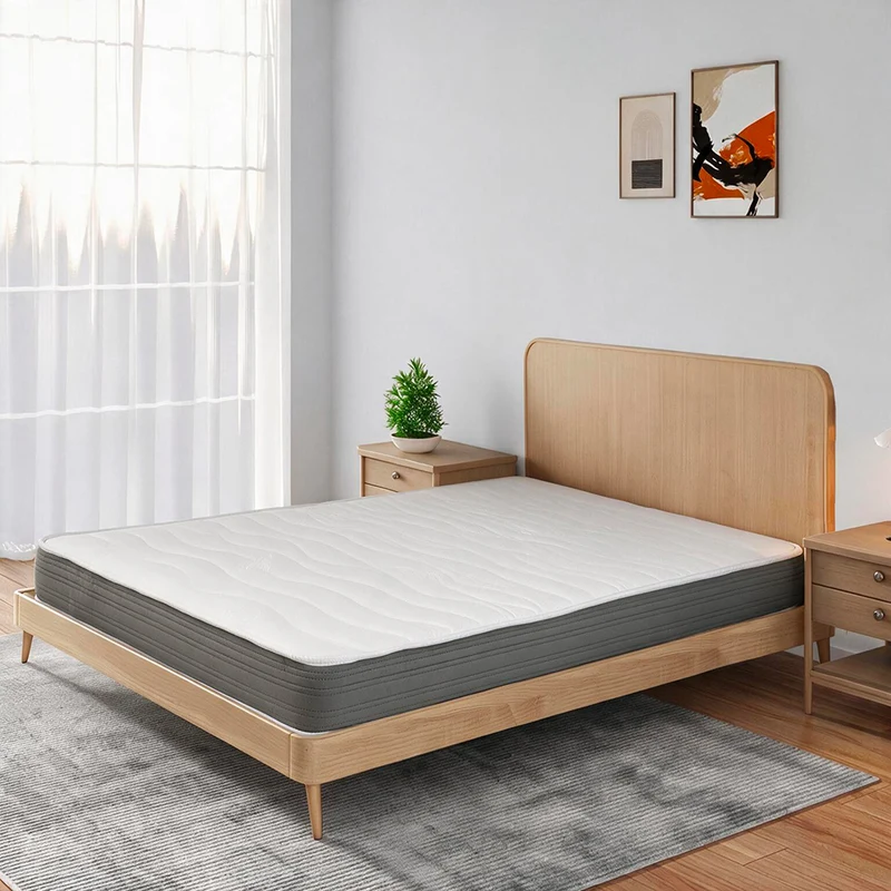 Materasso francese in tessuto antibatterico 140x190x18H cm - Silver