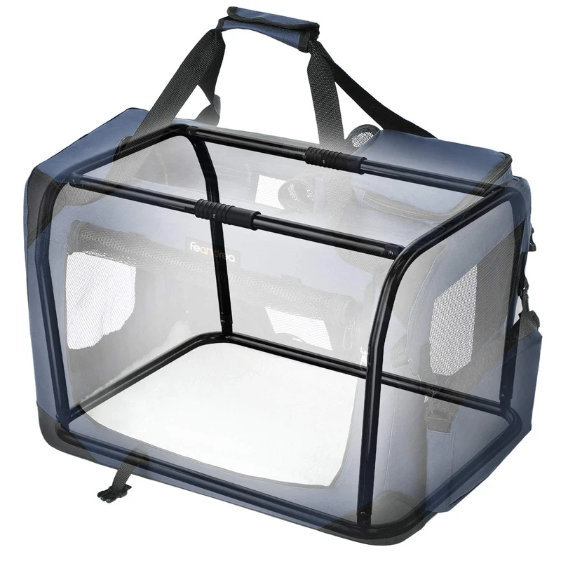 Sac de transport pour chien animal domestique taille l bleu pdc70z 12_0001256