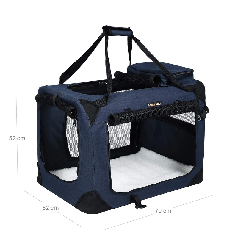 Sac de transport pour chien animal domestique taille l bleu pdc70z 12_0001256