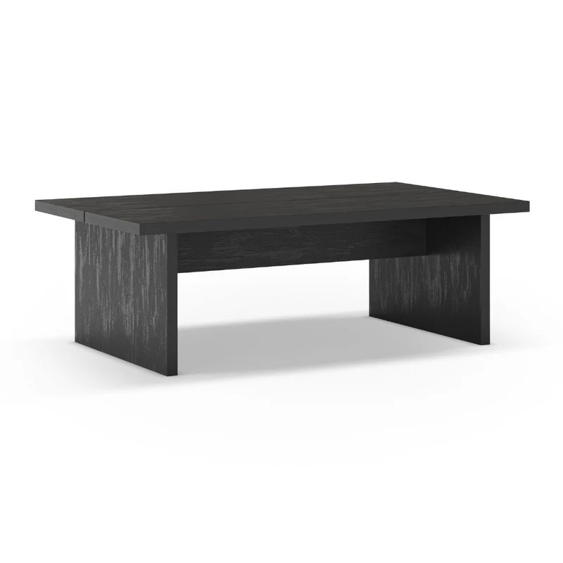 Tavolino da salotto rettangolare colore nero 120x70x40H cm - Loana