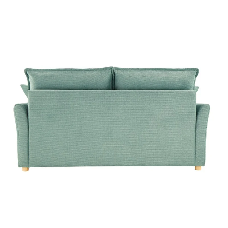 Divano letto 3 posti tessuto colore verde acqua 176x97H cm - Korin