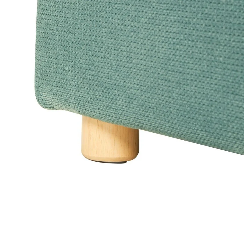 Divano letto 3 posti tessuto colore verde acqua 176x97H cm - Korin