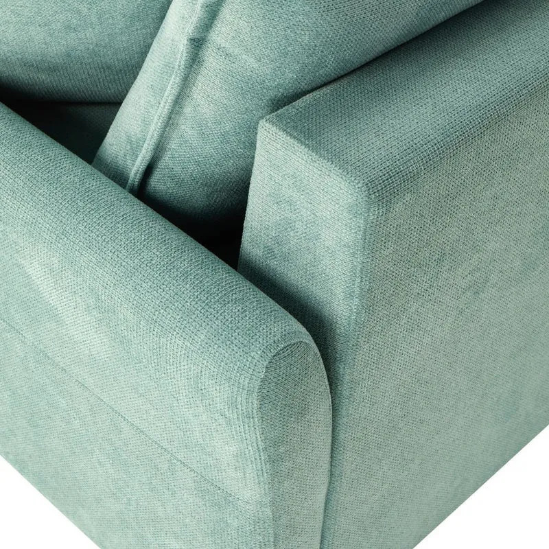 Divano letto 3 posti tessuto colore verde acqua 176x97H cm - Korin