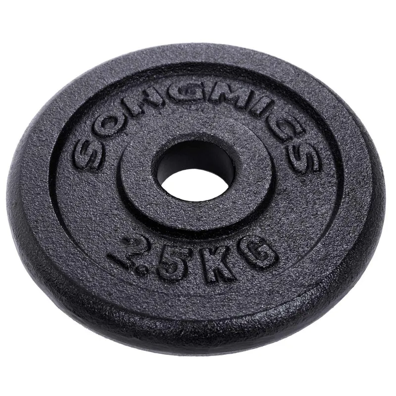Lot de 2 haltères courts en fonte pour musculation complète 30 x 15 x 15 cm ergonomiques design noir 12_0009131