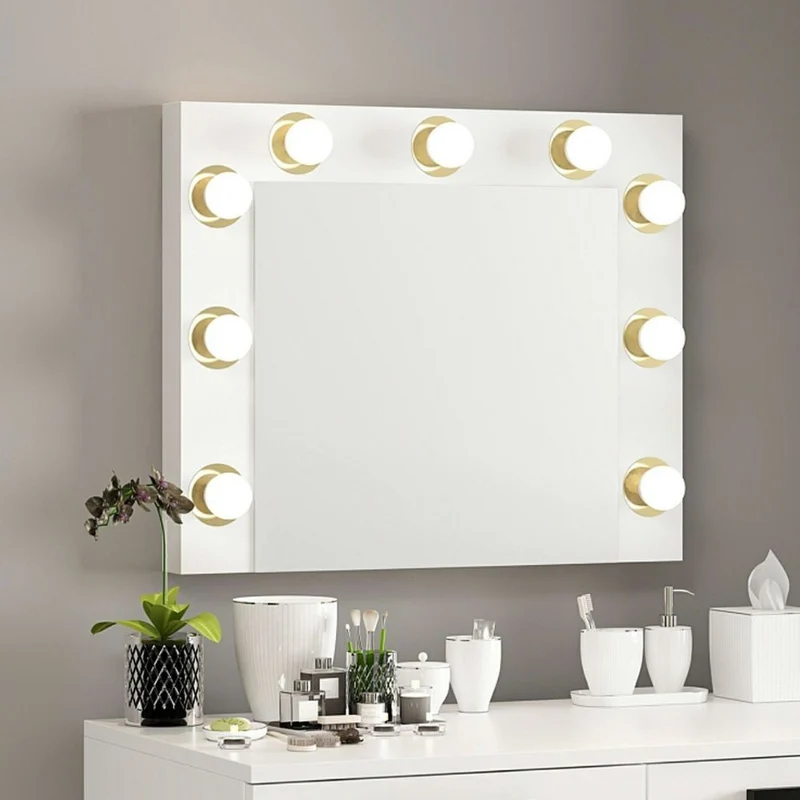 Specchio per trucco con Luci LED cornice 72x7x60H cm - Lovir