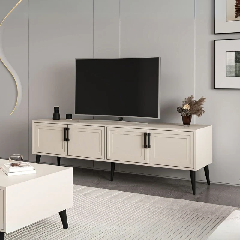 Mobile porta TV con 4 ante colore cashmere 180x45x55H - Styril