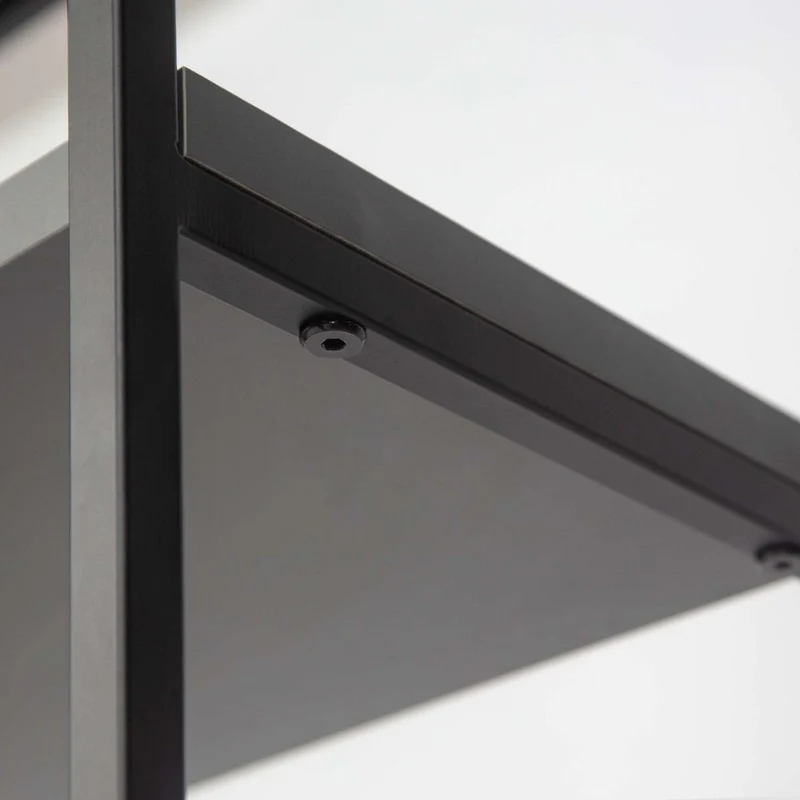 Libreria moderna con 5 ripiani colore antracite 110x29x178H cm - Paul