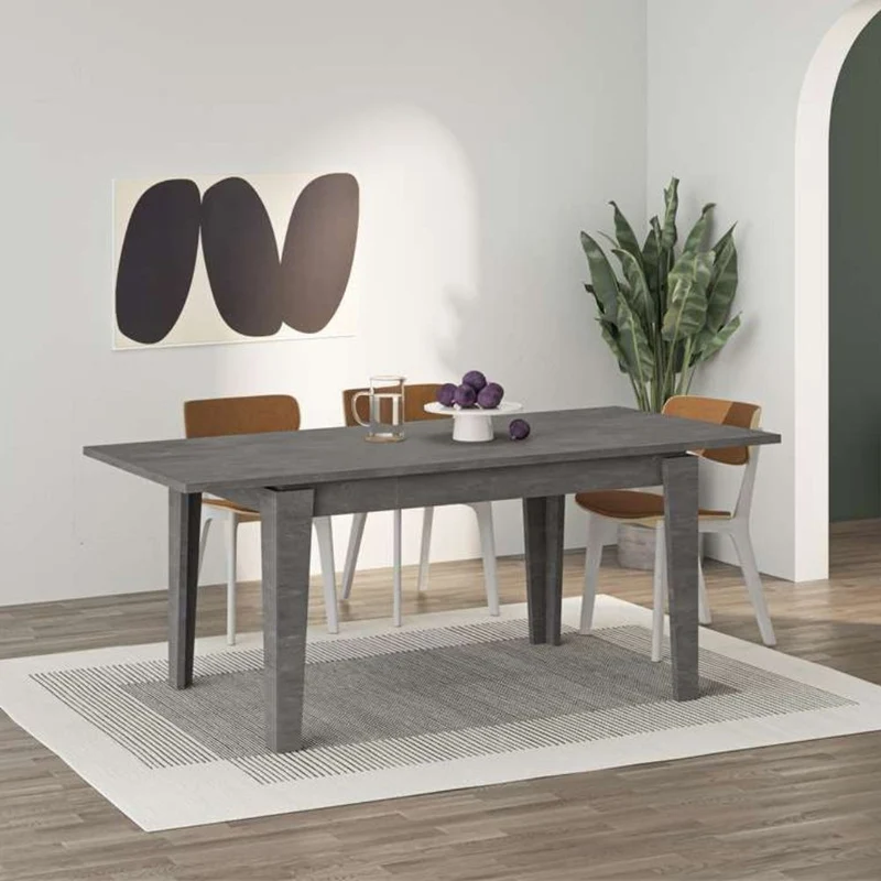 Tavolo moderno allungabile colore retro grey 120x80 cm - Tolomo