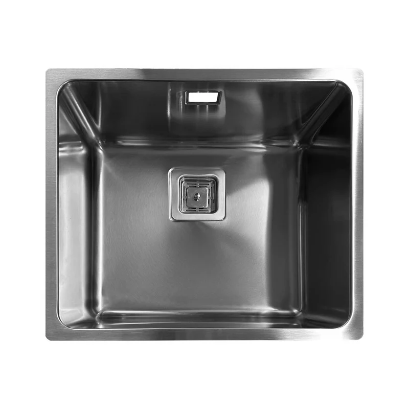 Lavello a incasso monovasca sottotop in acciaio inox 49x40x20H cm