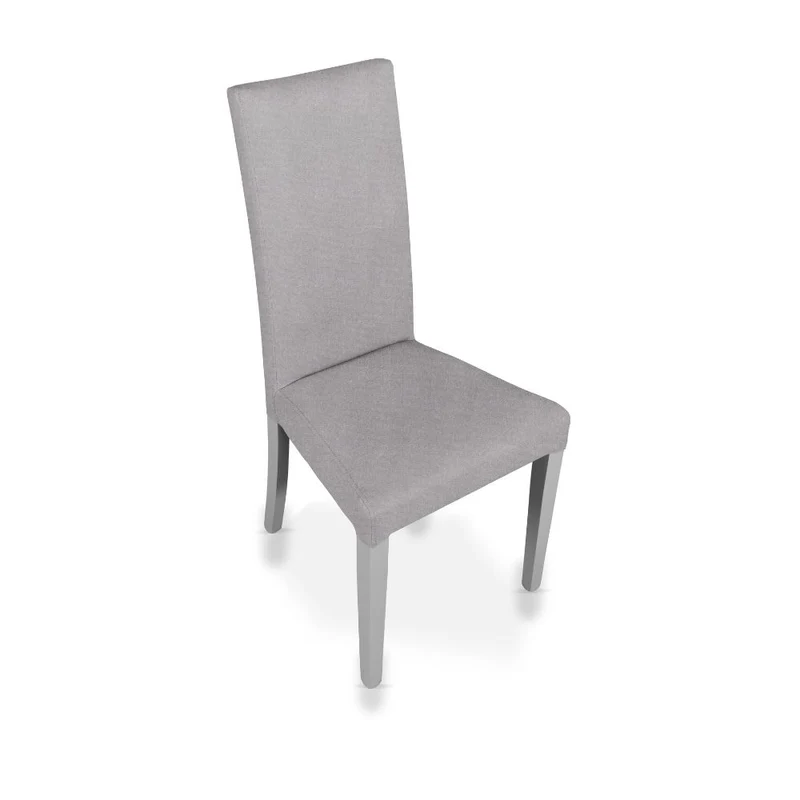 Set 2 sedie moderne con rivestimento in tessuto colore grigio - Nancy