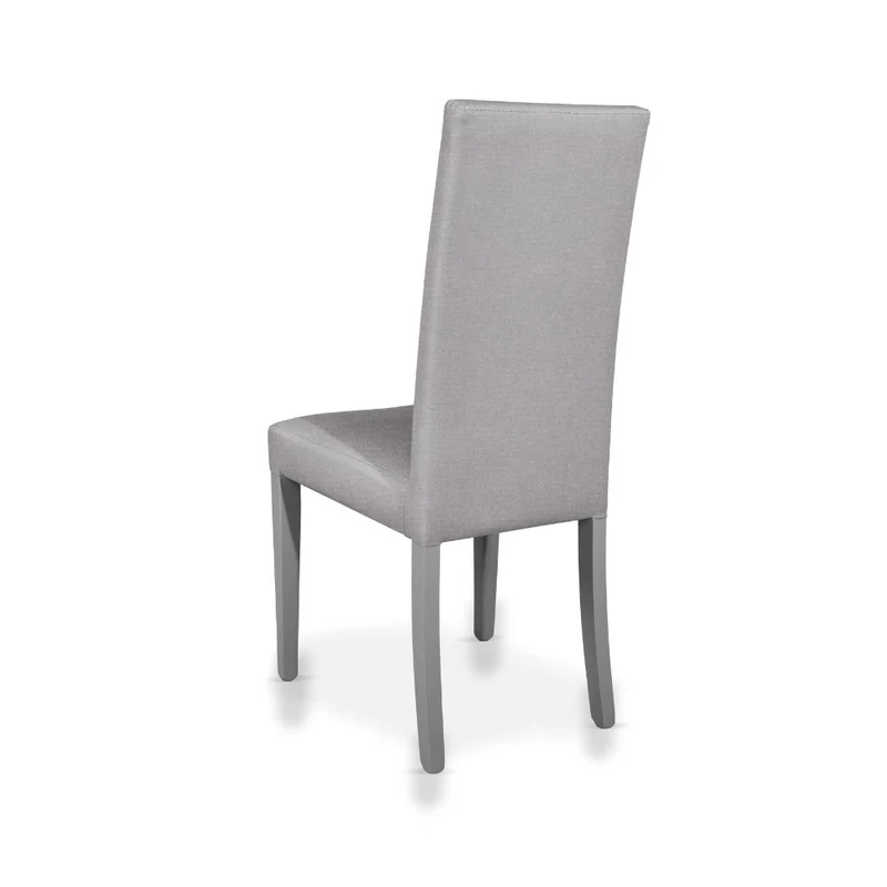 Set 2 sedie moderne con rivestimento in tessuto colore grigio - Nancy