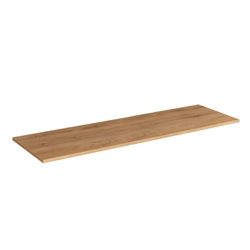 Piano per lavabo bagno rettangolare idrorepellente colore rovere 100x46 cm