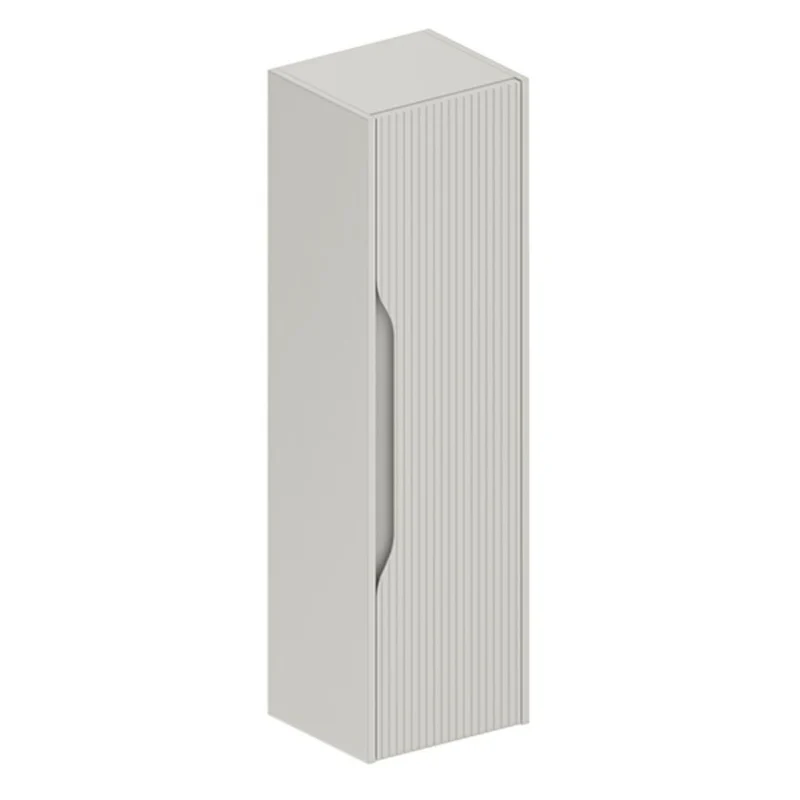 Colonna bagno sospesa colore cashmere con effetto cannettato 35x27x120H - Gaper