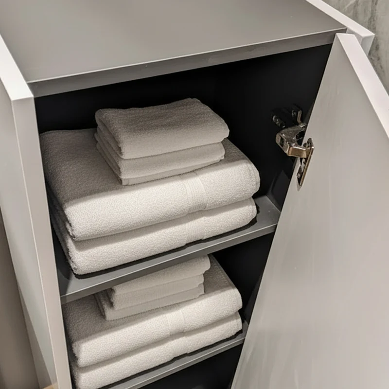 Colonna bagno sospesa colore bianco opaco con effetto cannettato 35x27x120H - Gaper